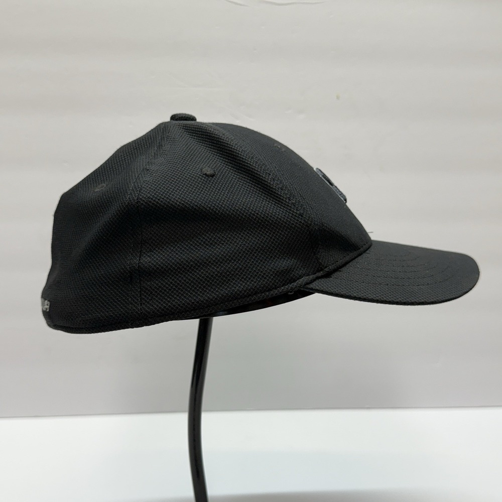 Under Armour Baseball Hat Men Youth S/M Logo Performance Polyester Black Solid - Picture 3 of 11